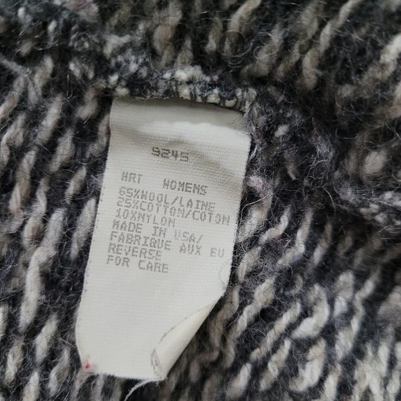 Vintage 1990s Woolrich wool grey and white snowflake knit sweater - Picture 10 of 13